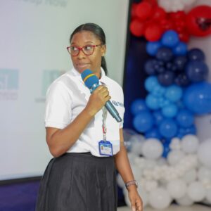 The Automation Ghana Group - Ekua Adams addressing the audience
