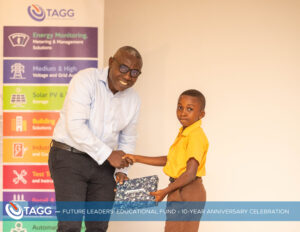 Outstanding students being awarded during FLEF anniversary celebration.