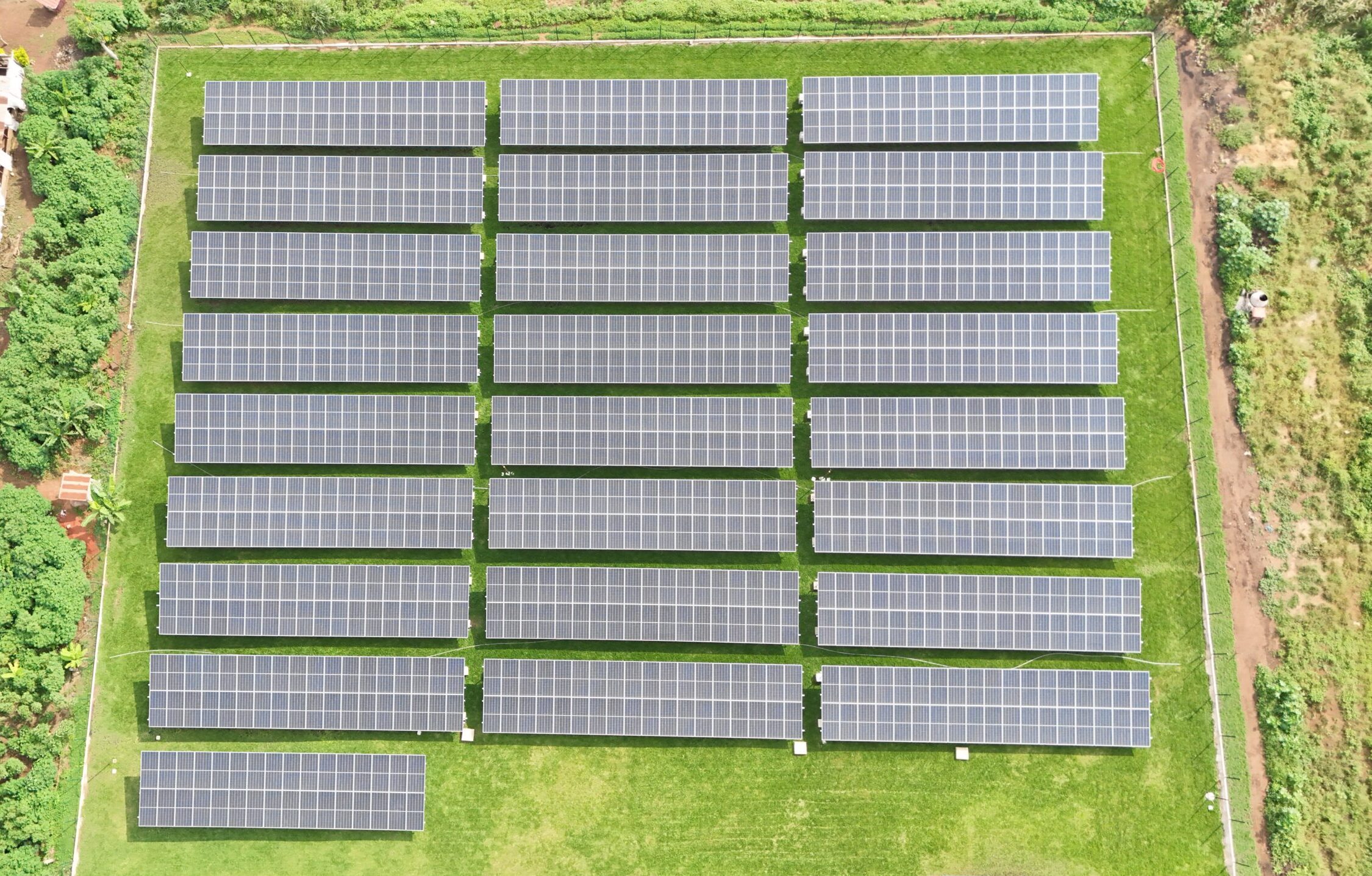 Solar panel farm