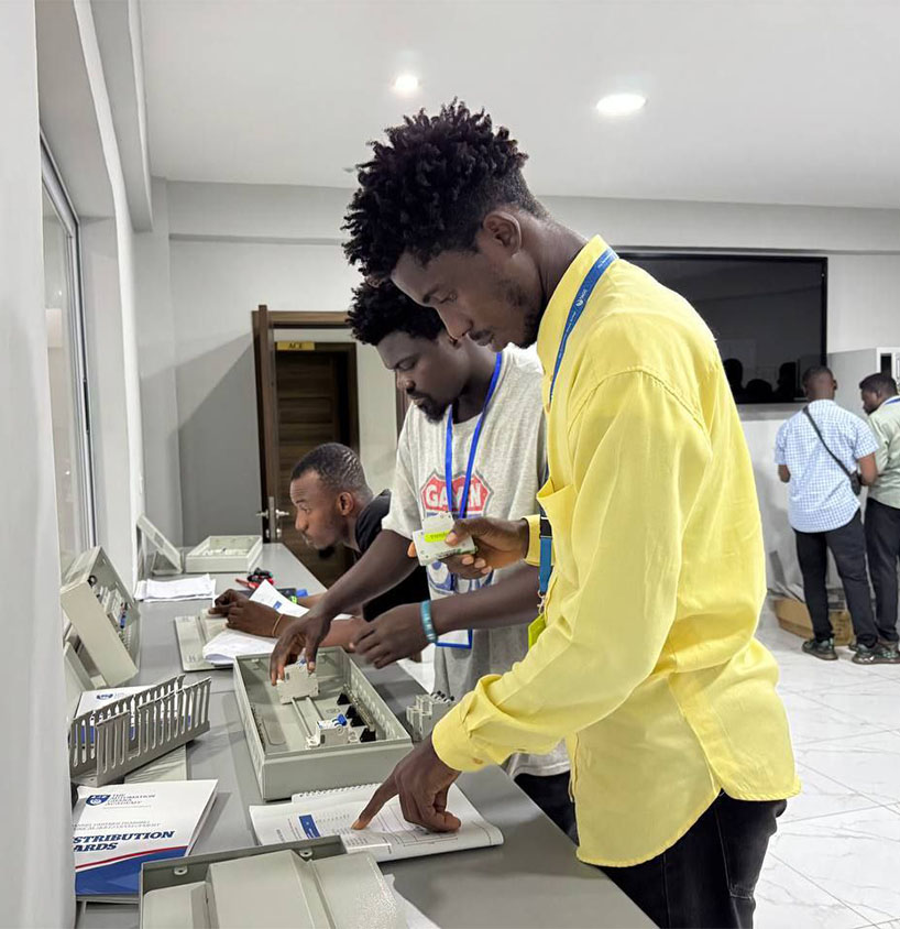 The Automation Ghana Group - electrical panel wiring 1